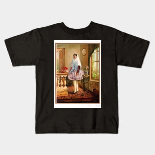 Qajar Girl. Iranian painting by Shakiba Kids T-Shirt